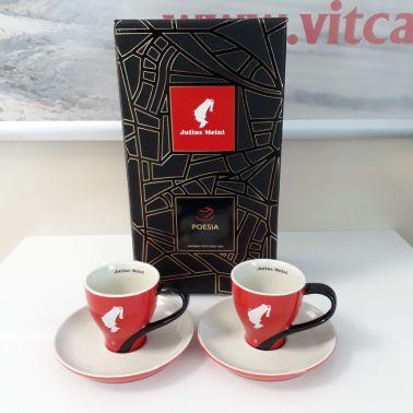 JULIUS MEINL POESIA ZRNKOVÁ KÁVA 1 kg set šálky espresso 50ml