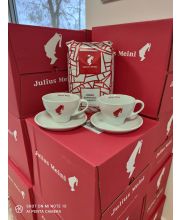 JULIUS MEINL Crema espresso 1kg s šálky Cappuccino-Čaj 180ml
