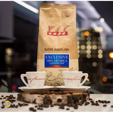 VÍTCAFÉ káva EXCLUSIVE + 2 šálky objem 120ml