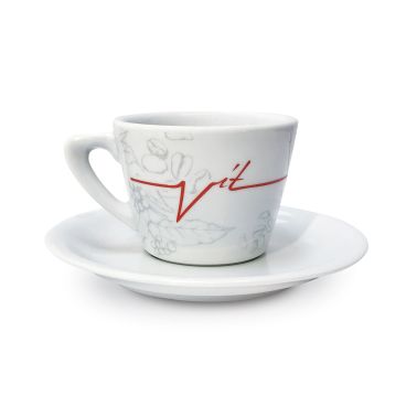 Vítcafé šálek s podšálkem Lungo espresso 120 ml