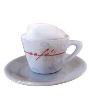 Vítcafé šálek s podšálkem cappuccino