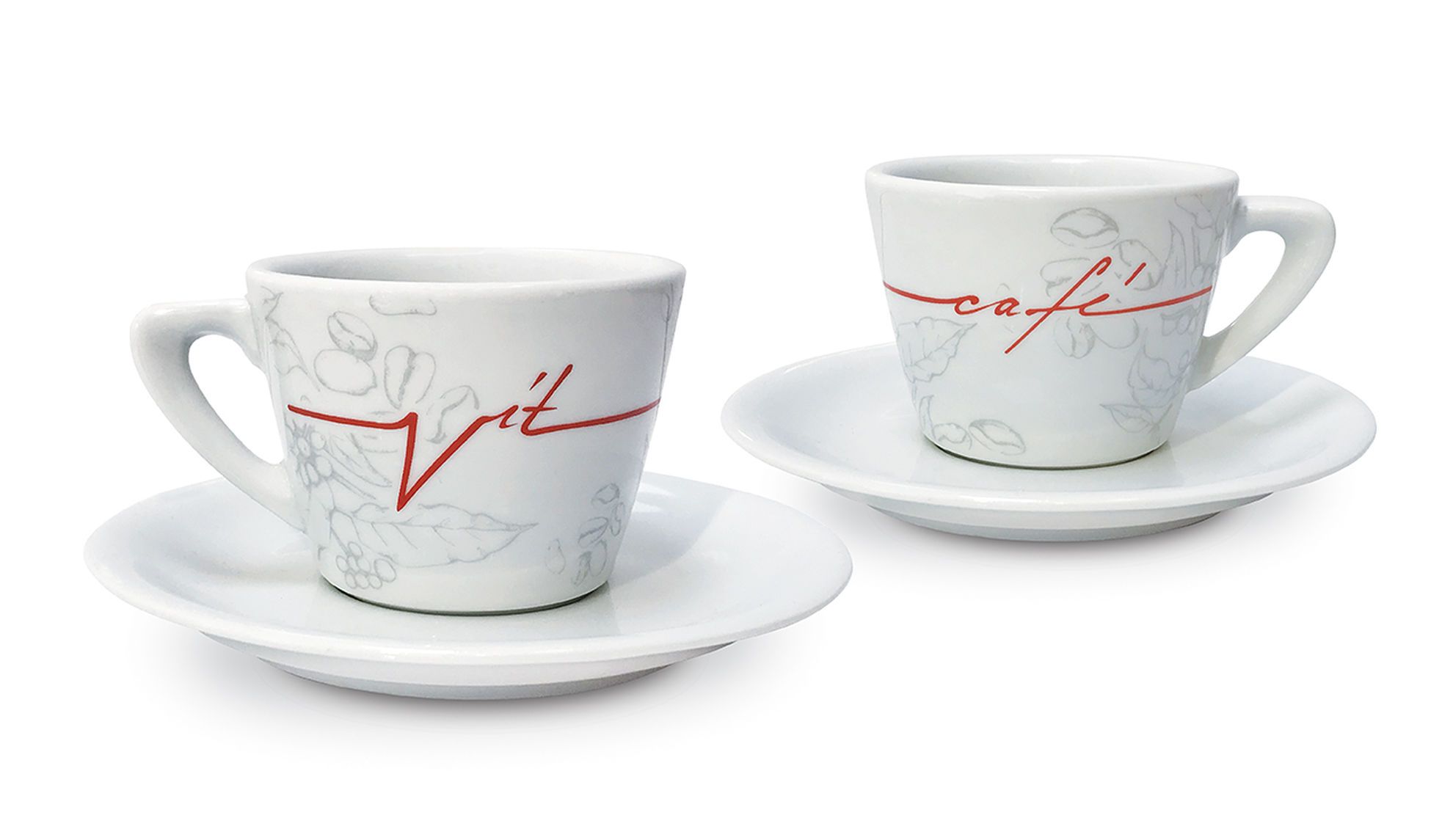 Vítcafé šálek s podšálkem Lungo espresso 120 ml