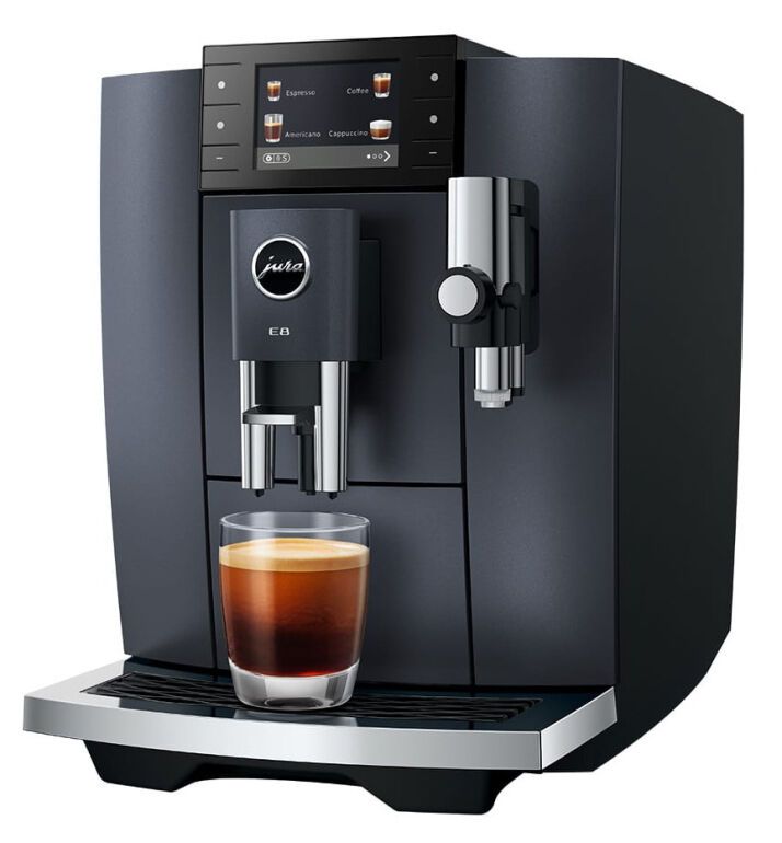 JURA E8 Cosmick Black CZ Distirbuce