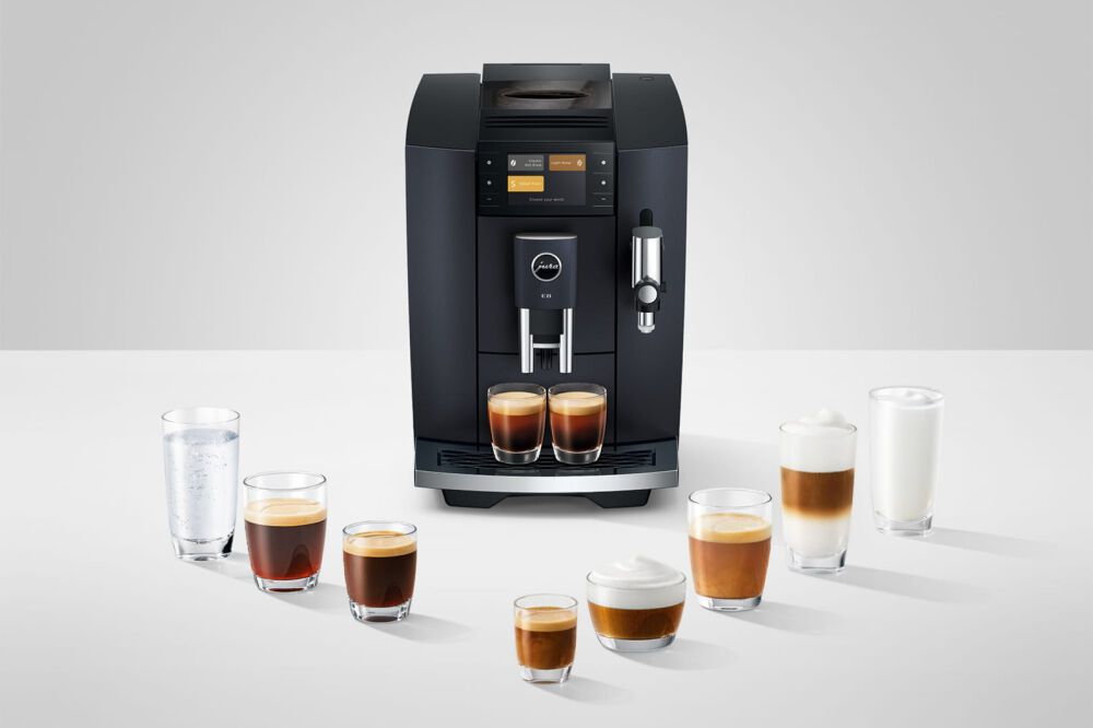 JURA E8 Cosmick Black CZ Distirbuce