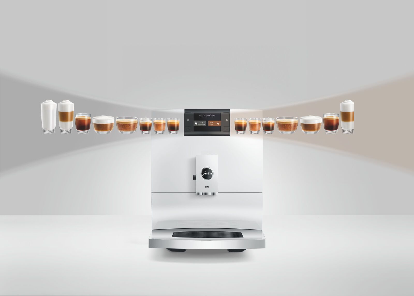 JURA C9 Piano White CZ distribuce